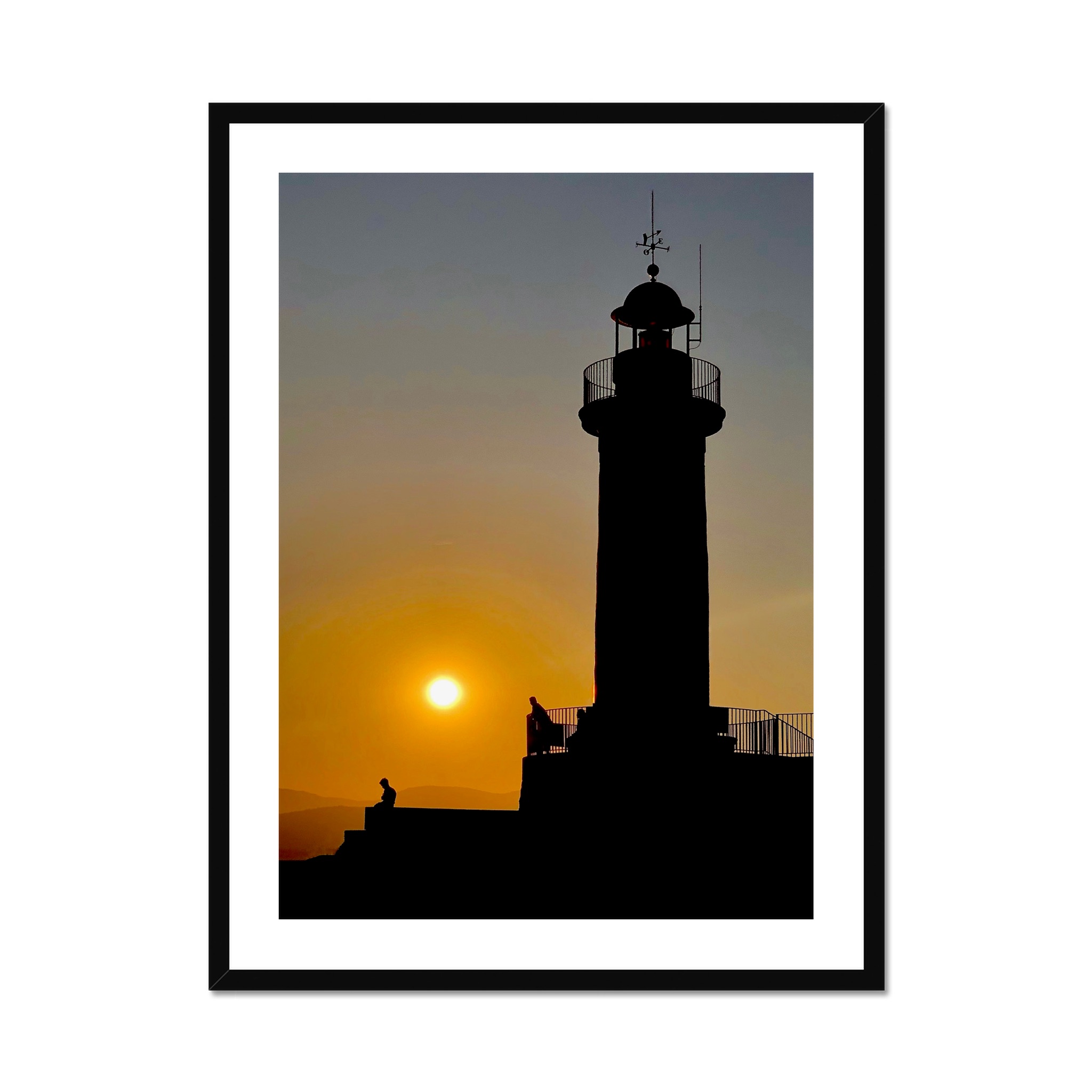 South of France Photos framed print - Lighthouse at sunset in Saint Tropez